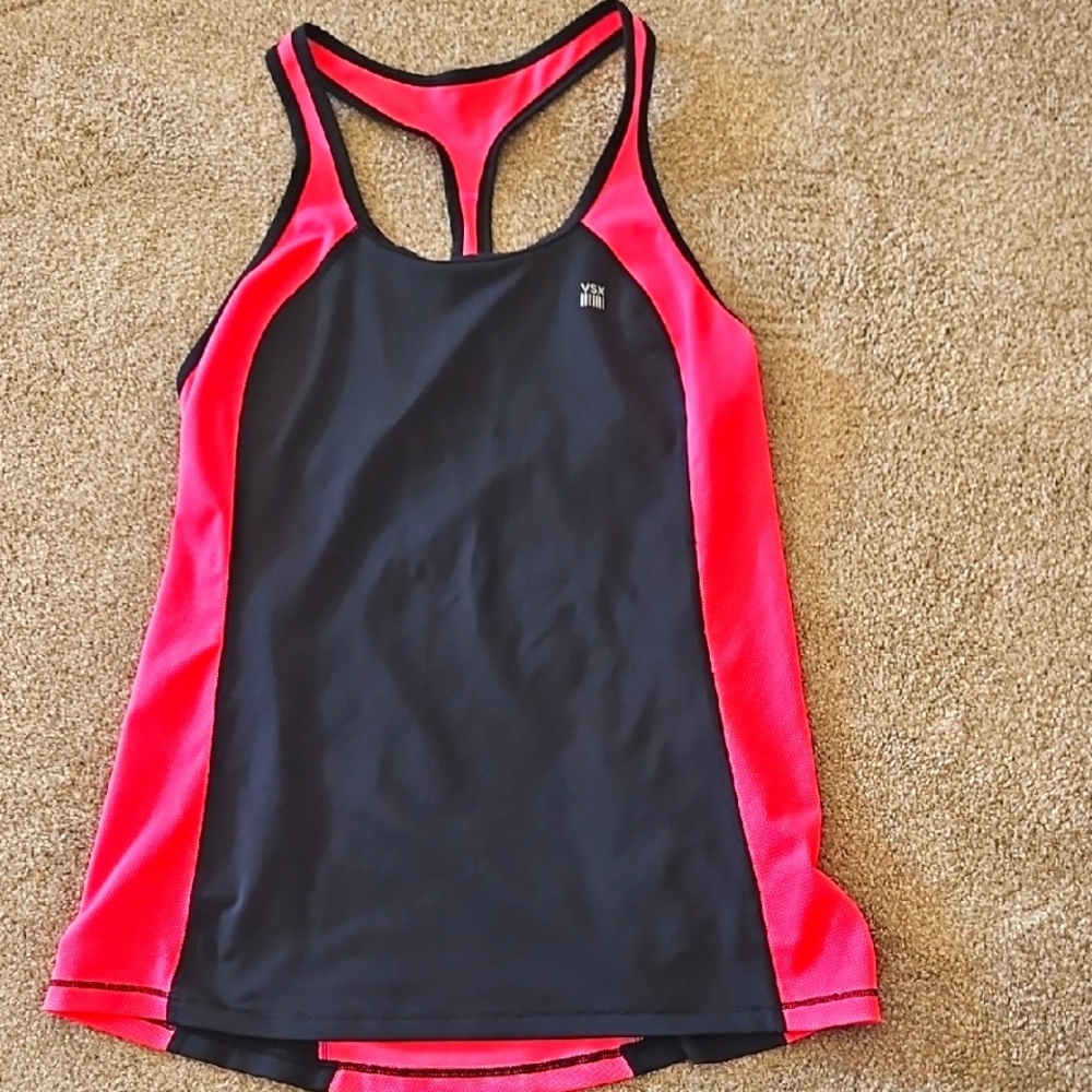 VSX Black and Pink Athletic Tank Top